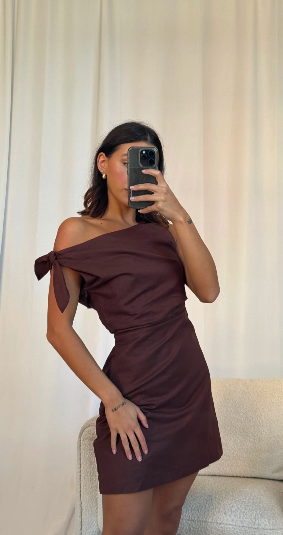Nellie Mini Dress Cocoa