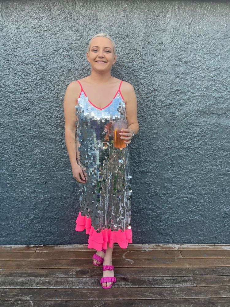 Pia Silver Dress